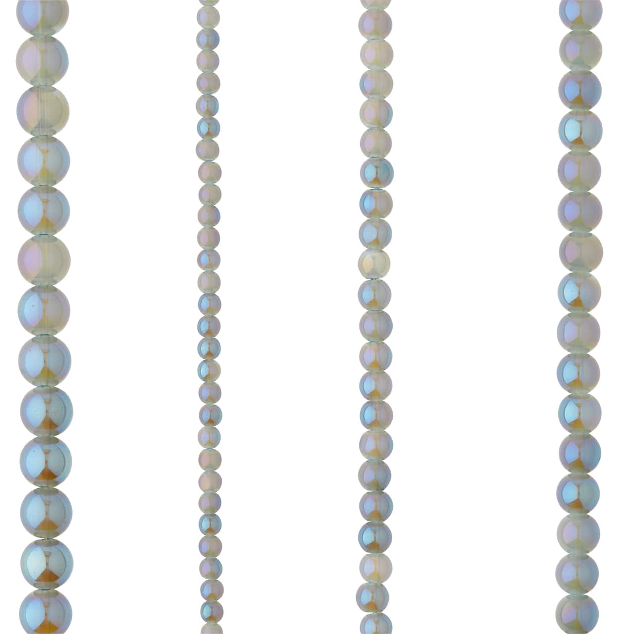 12 Packs: 4 ct. (48 total) Sapphire Silverite Round Glass Beads by Bead Landing™